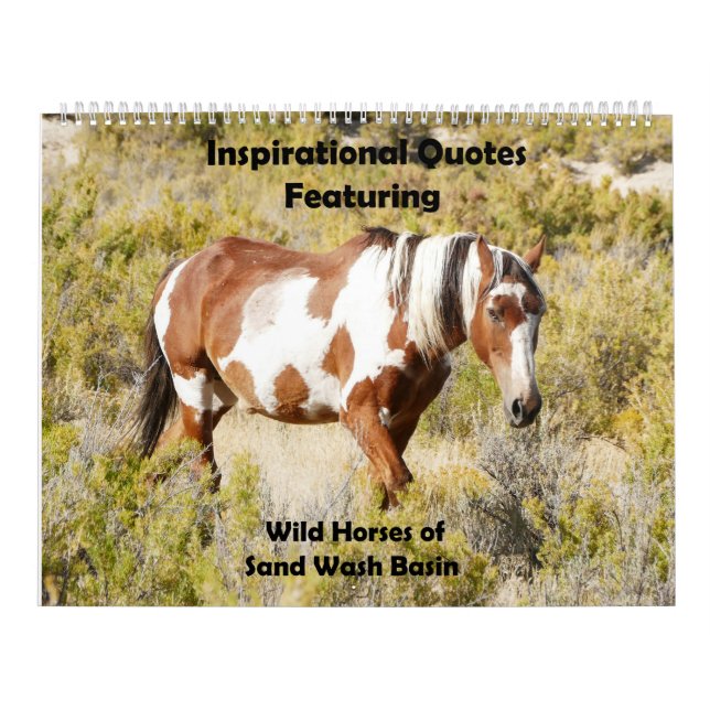 Calendario Citas inspiradoras con caballos salvajes (Tapa)