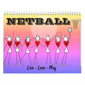 Calendario Citas Inspiradoras de Figuras de Palotes Netball