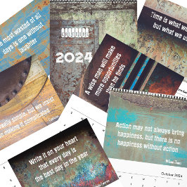 Calendario citas inspiradoras de humedecimiento urbano