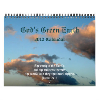 Calendario Citas sobre la Tierra Verde de Dios y la Naturalez