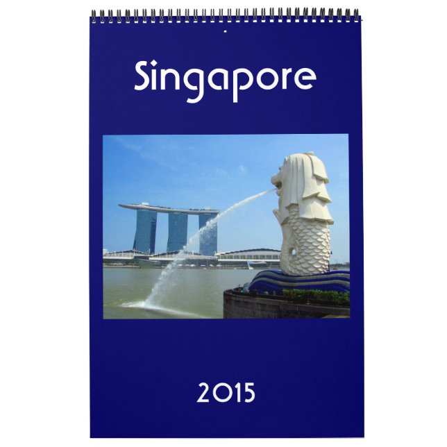 Calendario ciudad 2015 de Singapur (Tapa)