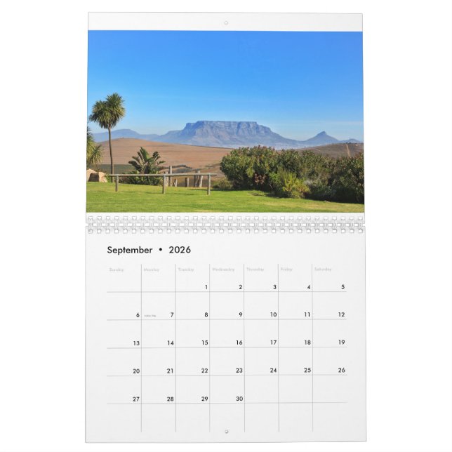 Calendario Ciudad de la Naturaleza de Sudáfrica (Sep 2026)