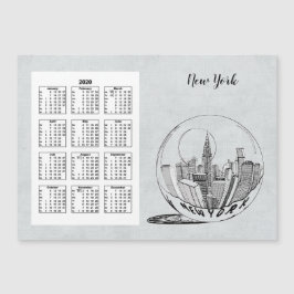 Calendario Ciudad de viajes Año completo 2020