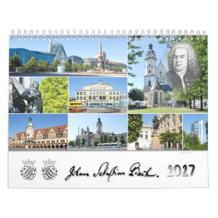 Calendario Ciudades y lugares de Johann Sebastian Bach