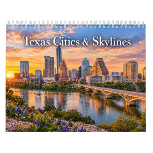 Calendario Ciudades y perfiles de Texas
