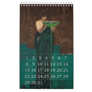 Calendario Clásico de Arte de Brujas y Hechiceros