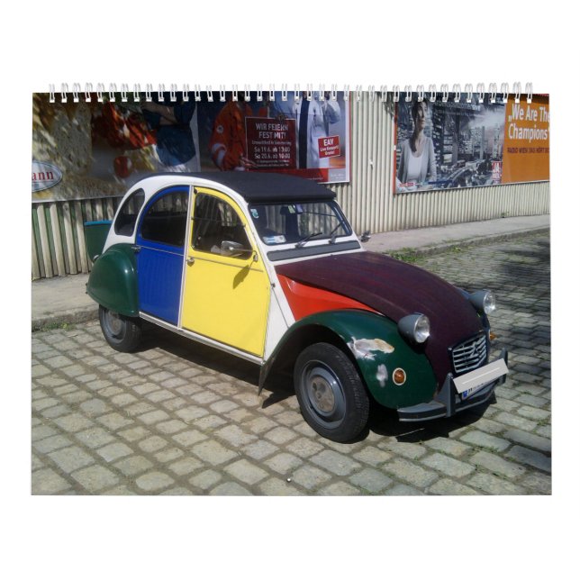 Calendario Clásico de Citroen 2CV Cars 2023 (Tapa)