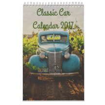 Calendario clásico de coches 2017