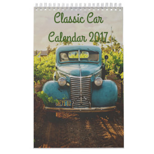 Calendario clásico de coches 2017