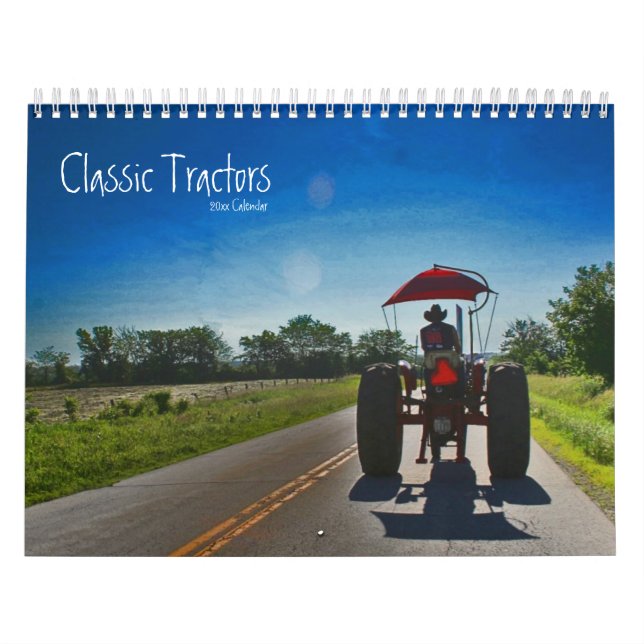 Calendario clásico de los tractores: Modifique el (Tapa)