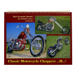 Calendario Clásico de motocicletas Choppers II 2015.