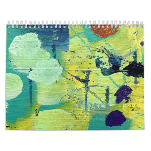 Calendario Clásico de Pared de Arte Abstracto