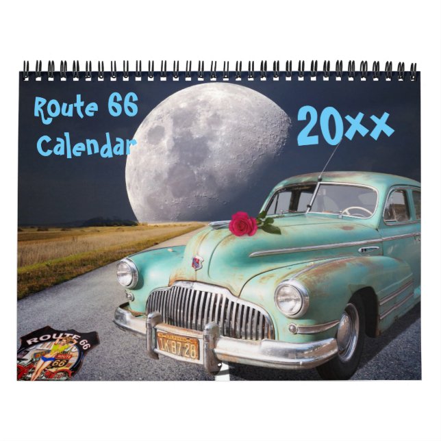 Calendario clásico de ruta 66 2018 (Tapa)