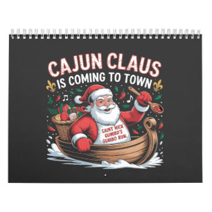 Calendario Cláusula Cajún viene a la ciudad Navidad Krampus