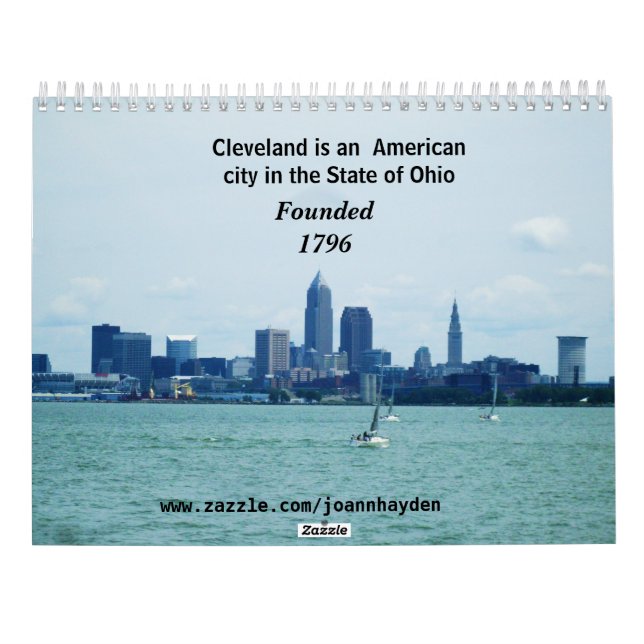 Calendario CLEVELAND,calendario OHIO (Reverso)