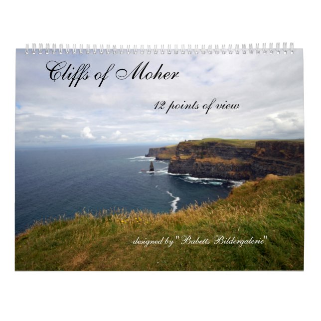 Calendario Cliffs of Moher    12 points of view (Reverso)