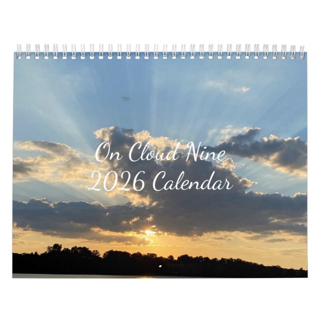 Calendario Cloud Nine 2026 de 12 meses (Tapa)