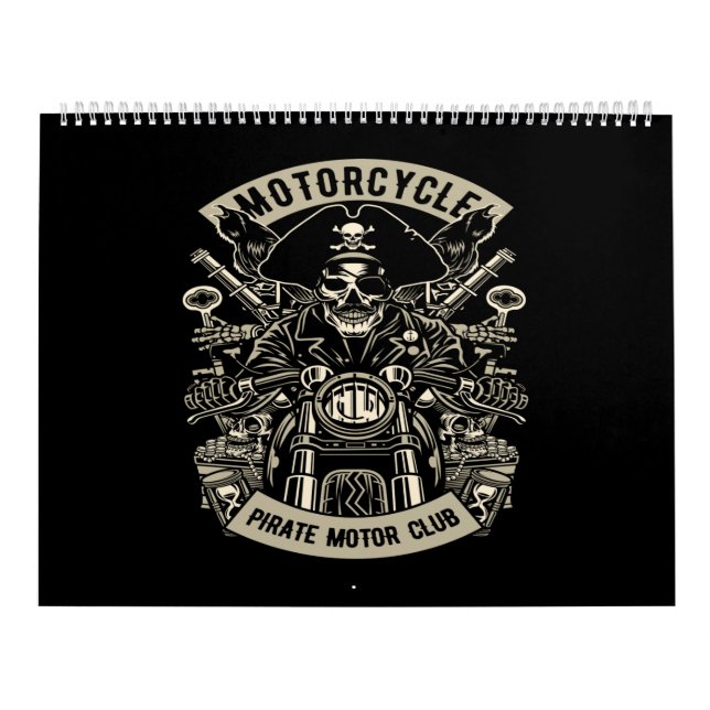 Calendario club de motociclismo de motocicleta (Tapa)