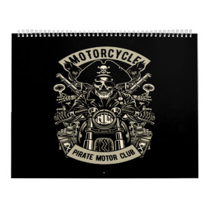 Calendario club de motociclismo de motocicleta