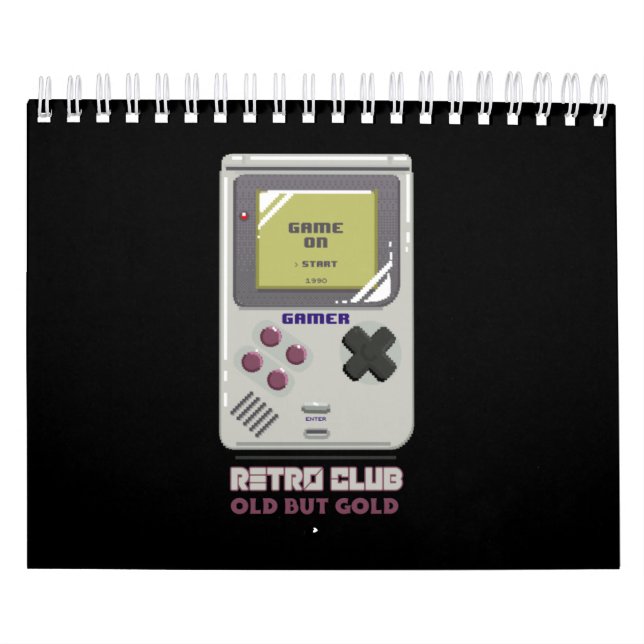 Calendario CLUB DE RETRO Antiguo Pero Oro (Tapa)