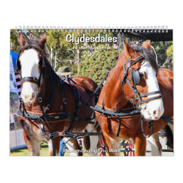 Calendario Clydesdales y otras razas de caballos pesados 2027