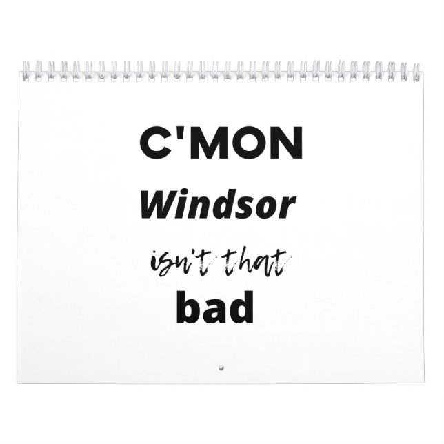 Calendario c'mon Windsor no es tan malo (Tapa)