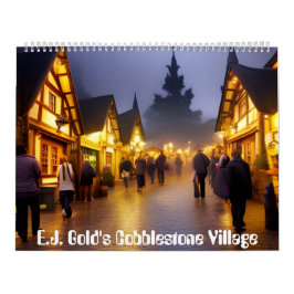Calendario Cobblestone Village por E.J. Gold