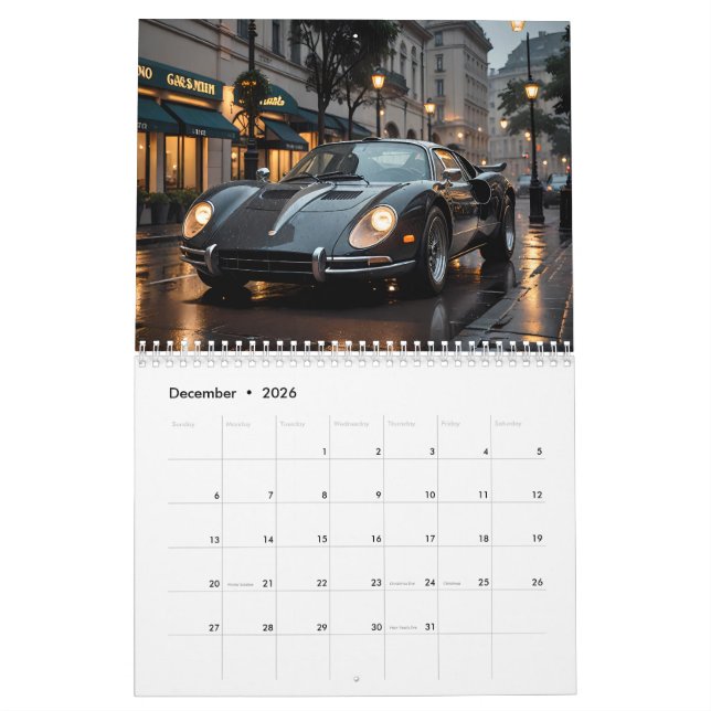 Calendario Coches clásicos (Dec 2026)