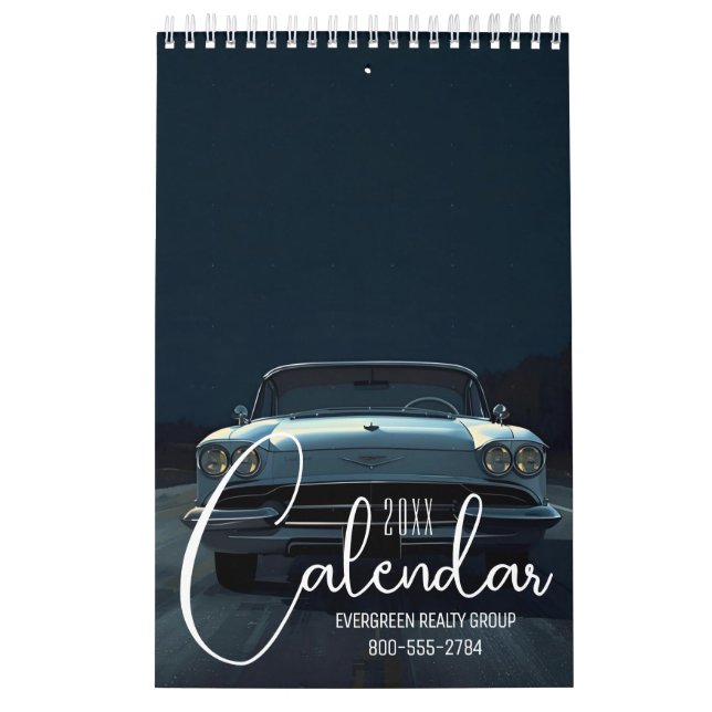 Calendario Coches Clásicos Antiguos 2026 (Tapa)