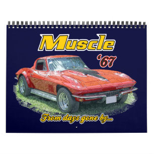 Calendario Coches musculares del pasado Calender