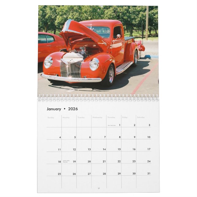 CALENDARIO COCHES Y CAMIONES (Jan 2026)