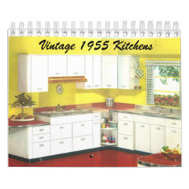 Calendario Cocina vintage de 1955 - Decoración clásica de los