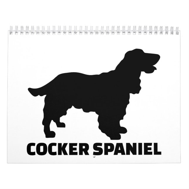 Calendario Cocker spaniel (Tapa)