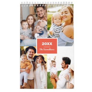Calendario Colage de Fotos Simple Familia 2022