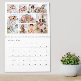 Calendario Colage de Fotos Simple y Elegante
