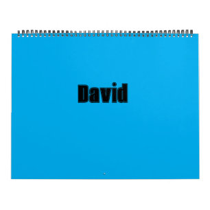 Calendario Colage de nombre personalizado fuente deportiva