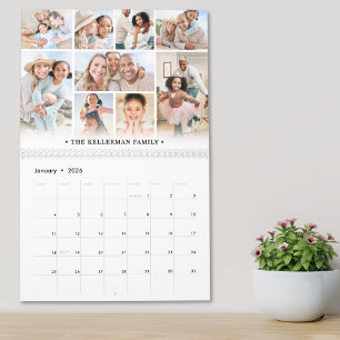 Calendario Colaje de Fotos de Familia