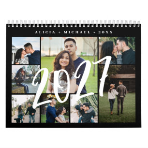 Calendario Colaje de fotos moderno crea tu propia plantilla