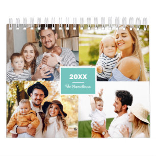 Calendario Colaje de Fotos Simple Familia 2022