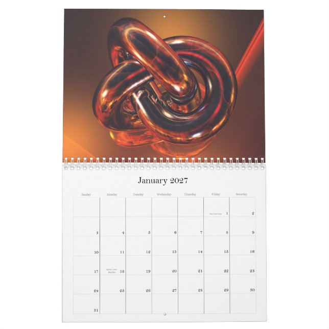 Calendario colección 2012 3D (Jan 2027)