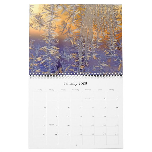 Calendario Colección creativa de los campos comunes (Jan 2026)