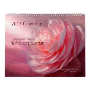 Calendario Colección de arte floral de la colección romántica