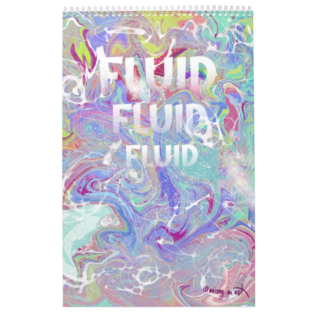 Calendario Colección de arte líquido FLUID (Tapa)