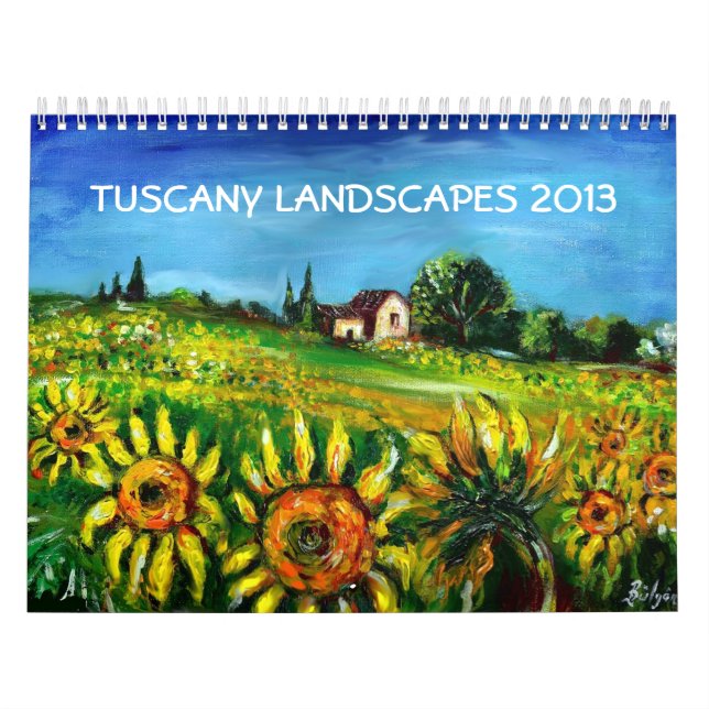 CALENDARIO COLECCIÓN DE PAISAJES DE TOSCANA 2013 (Tapa)