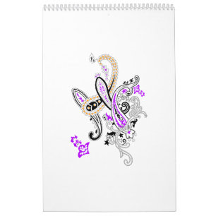 Calendario Colección de Paisley Botánico de Lujo