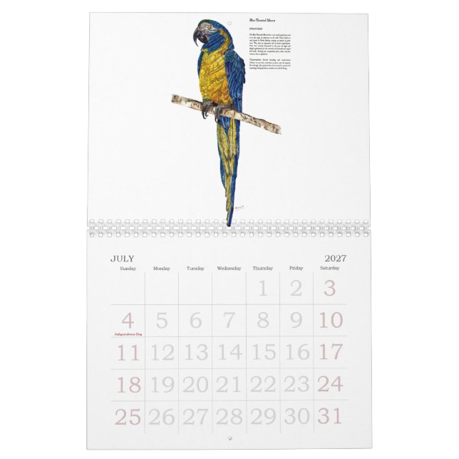 Calendario Colección de vida silvestre en peligro (Jul 2027)