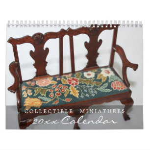Calendario Coleccionables de muebles en miniatura