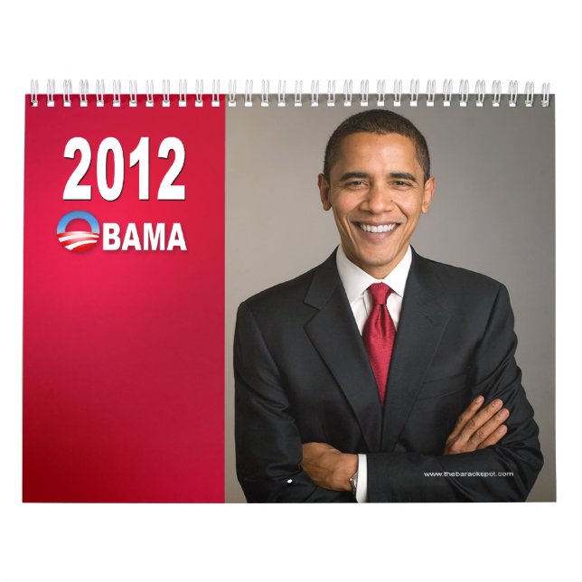 Calendario Colectible Keepsake de Obama 2012 III (Tapa)