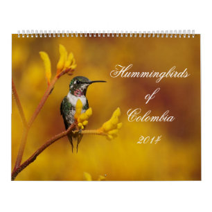 Calendario Colibríes de Colombia