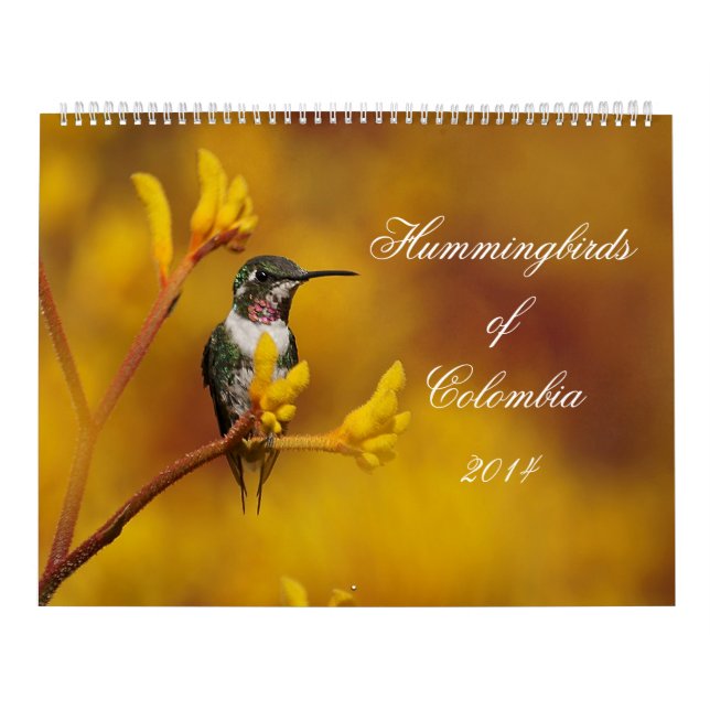 Calendario Colibríes de Colombia (Tapa)